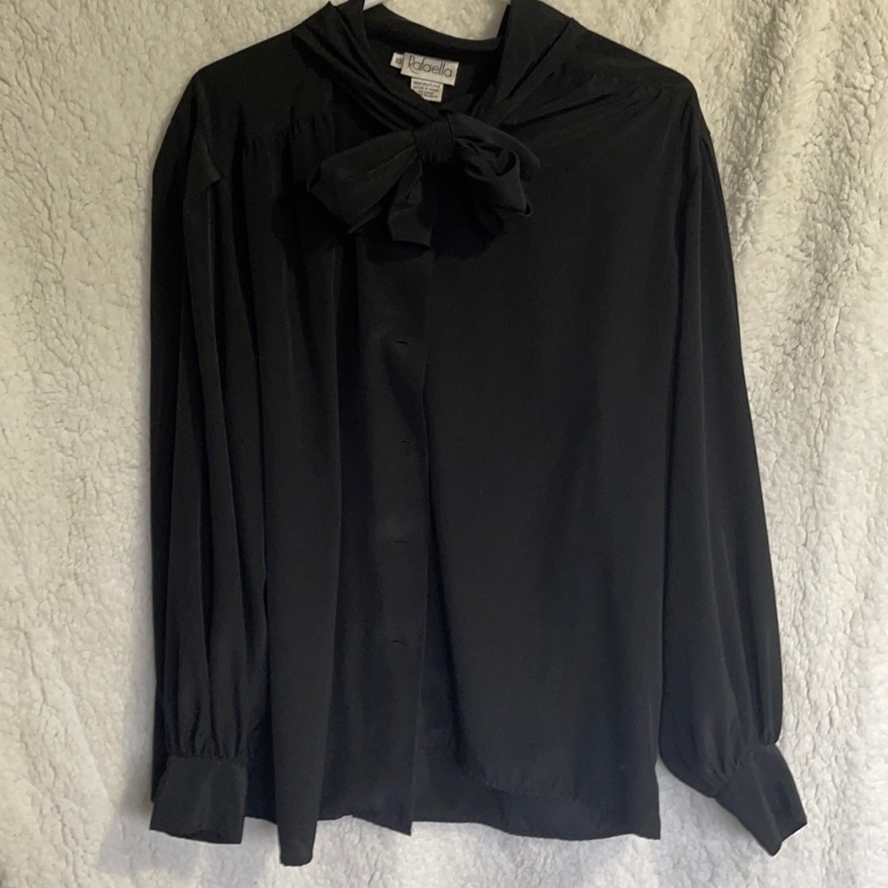 Satin button down blouse